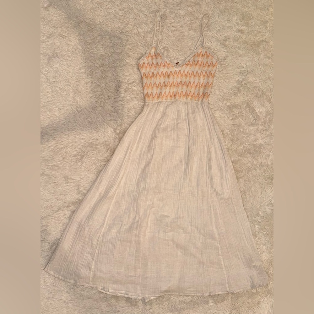NWOT FREE PEOPLE sweet nothings midi dress in marshmallow white sz S - Picture 2 of 5